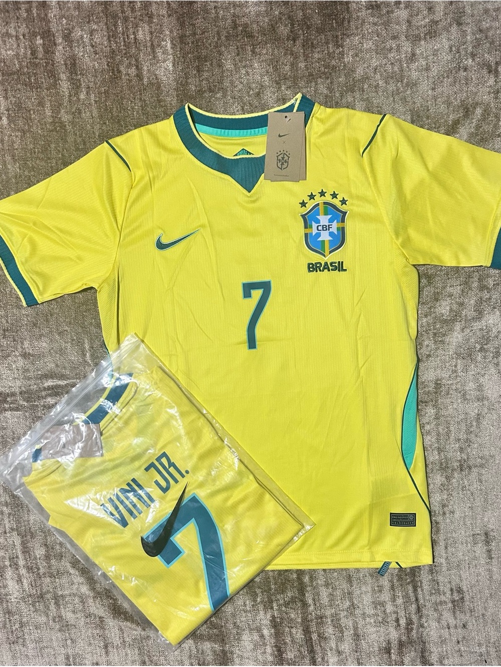 Nike Brazil Men's Soccer Jersey Vini Jr - #7